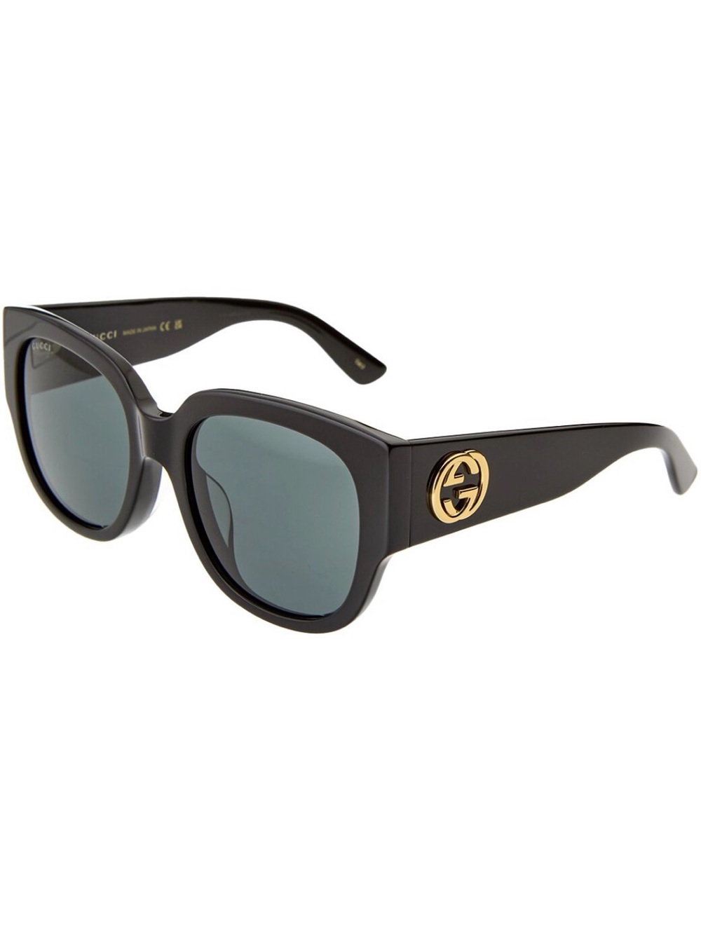 Gucci Acetate Square Frame Sunglasses GG0142SA Black